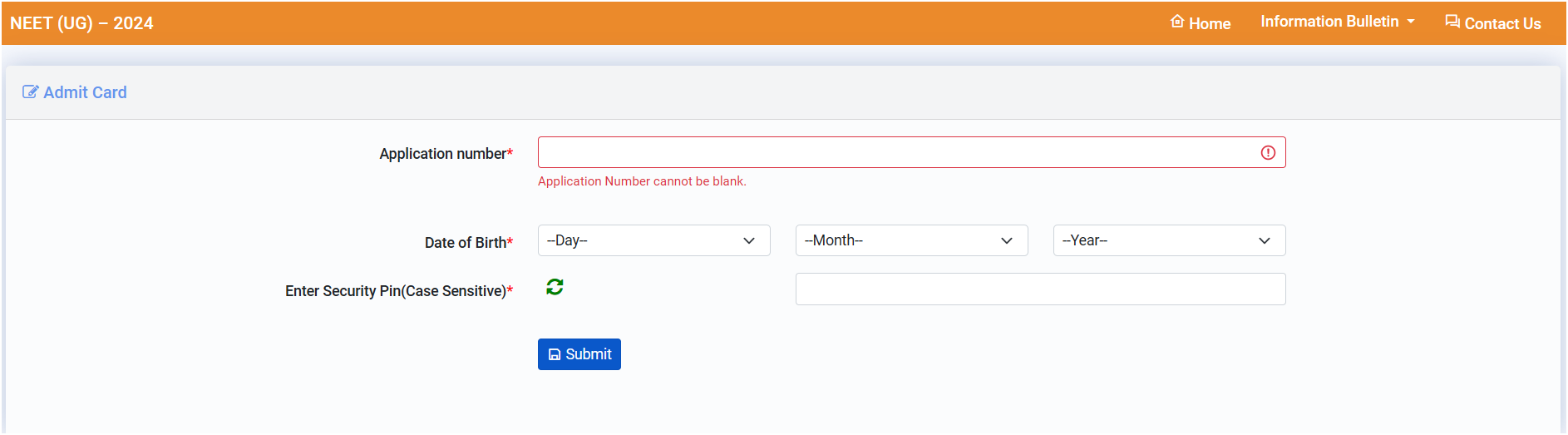 NEET 2024 Admit Card Details